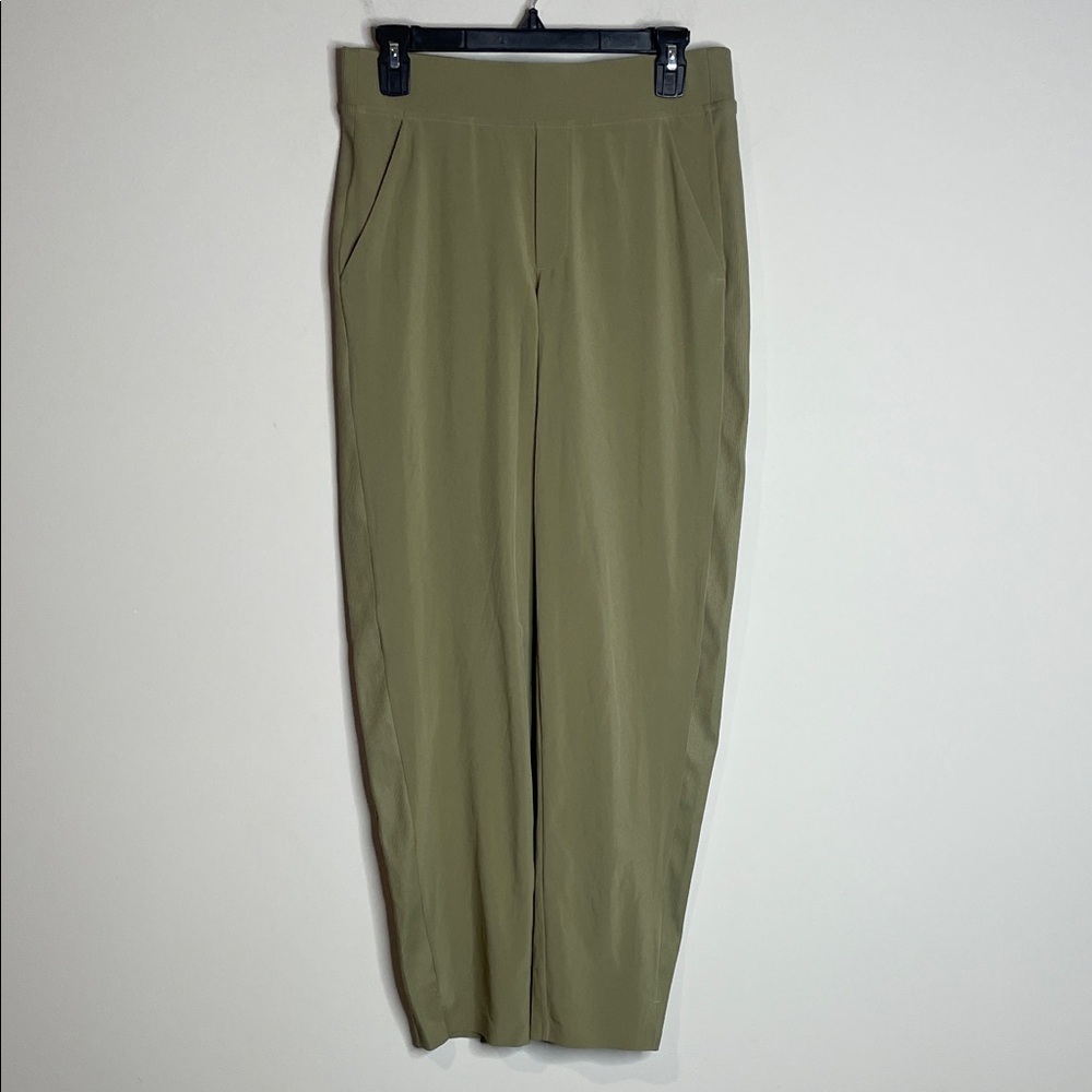 SOLD Athleta | Women’s Moss Green Brooklyn Ankle Pants Size 4 Tall - Picture 2 of 8